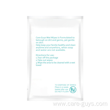 OEM alcoholic wet wipes for hand cleaning